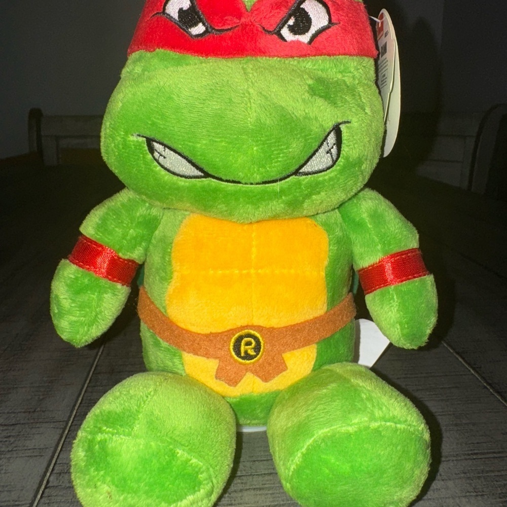 Nickelodeon Green and Red Plush Turtle Piggy Bank 2016